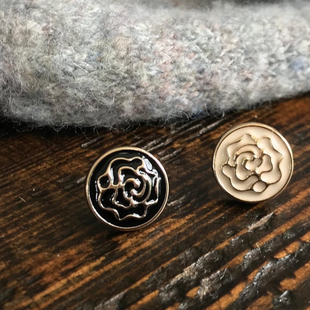 Little Button Enamel Pin Set